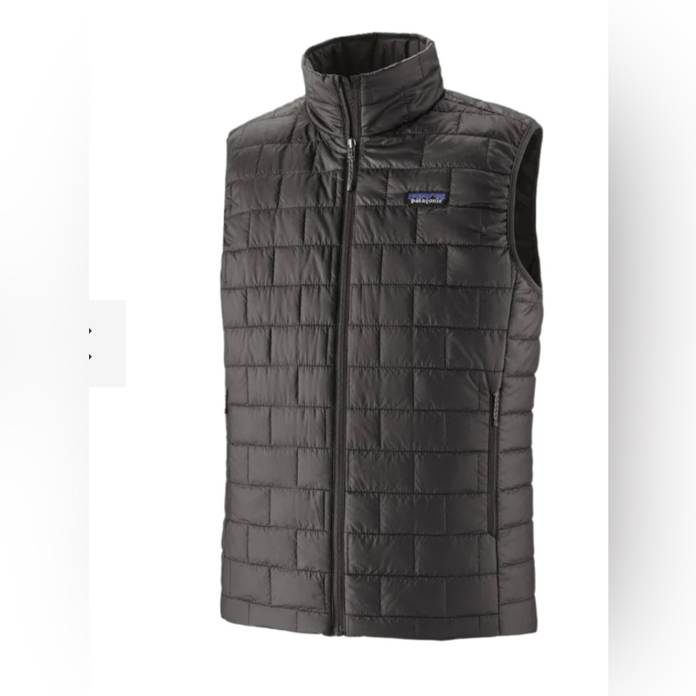 NWOT Patagonia Nano Puff Vest black logo large - Picture 3 of 7